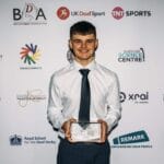 caleb with award credit deaf sports personality of the year